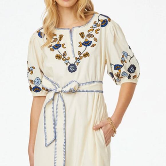 Roller rabbit DAVINA EMBROIDERY LUCA CAFTAN - Picture 3 of 16